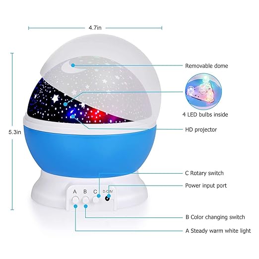 Galaxy Light Projector for Kids Adults Room Decor