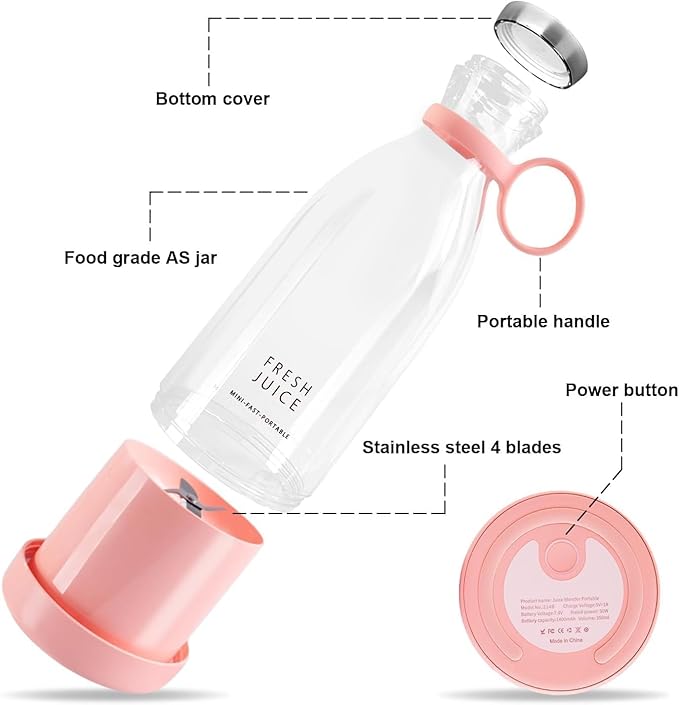 Electric Portable Mini Juicer Bottle