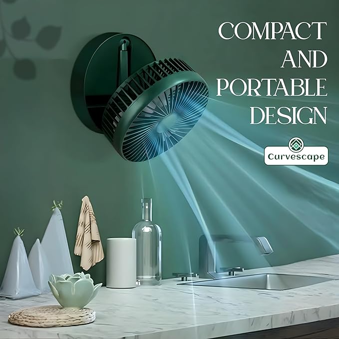 Powerful Rechargeable Table Fan