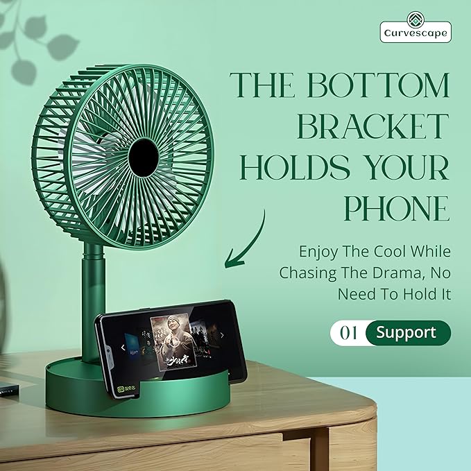 Powerful Rechargeable Table Fan